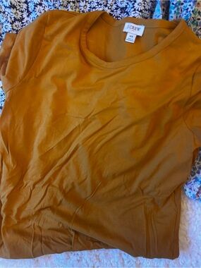 J. Crew Women's clothing. Mustard Short Sleeve Dress, and button down tops. Sale
